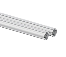 Алюминиевый трубный профиль D28 двойной анодированный