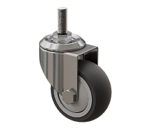 Колесо поворотное 75 мм M12, серое